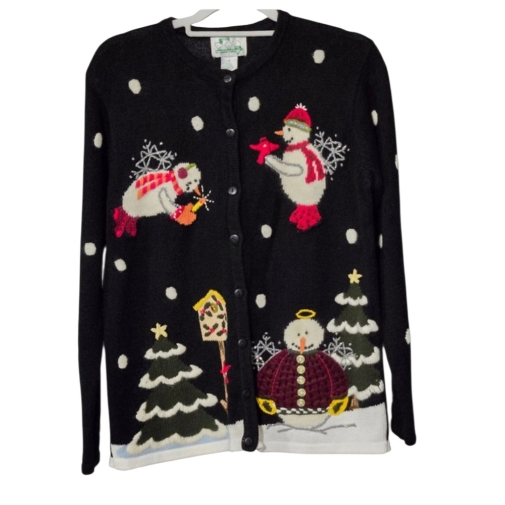 Quacker Factory Vintage Christmas Size Small